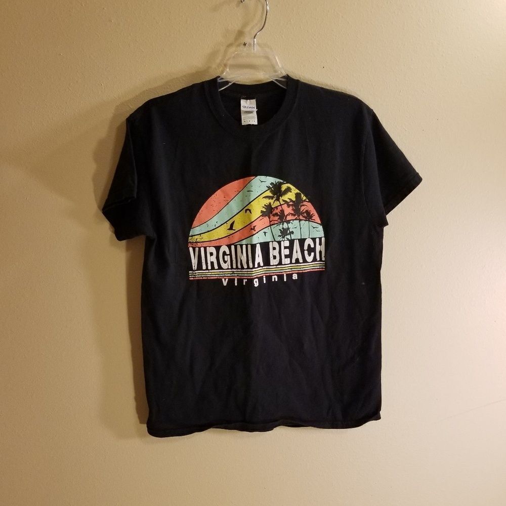 Virginia Beach graphic black tee